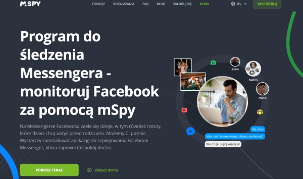 Rastreador de Facebook Messenger do mSpy